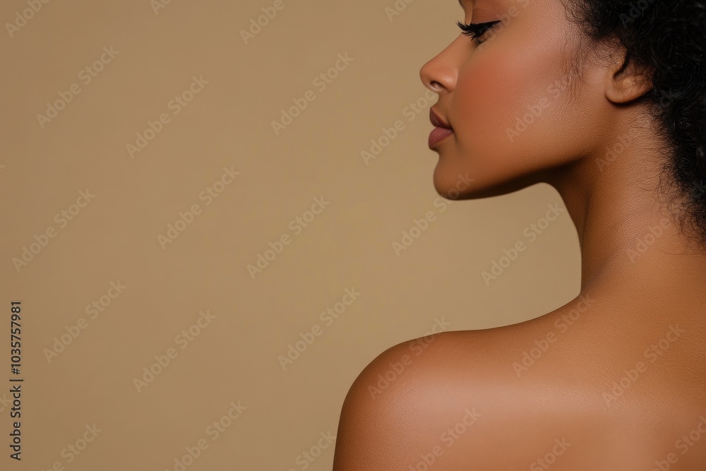 Black Woman’s Shoulder: A Portrait of Elegance
