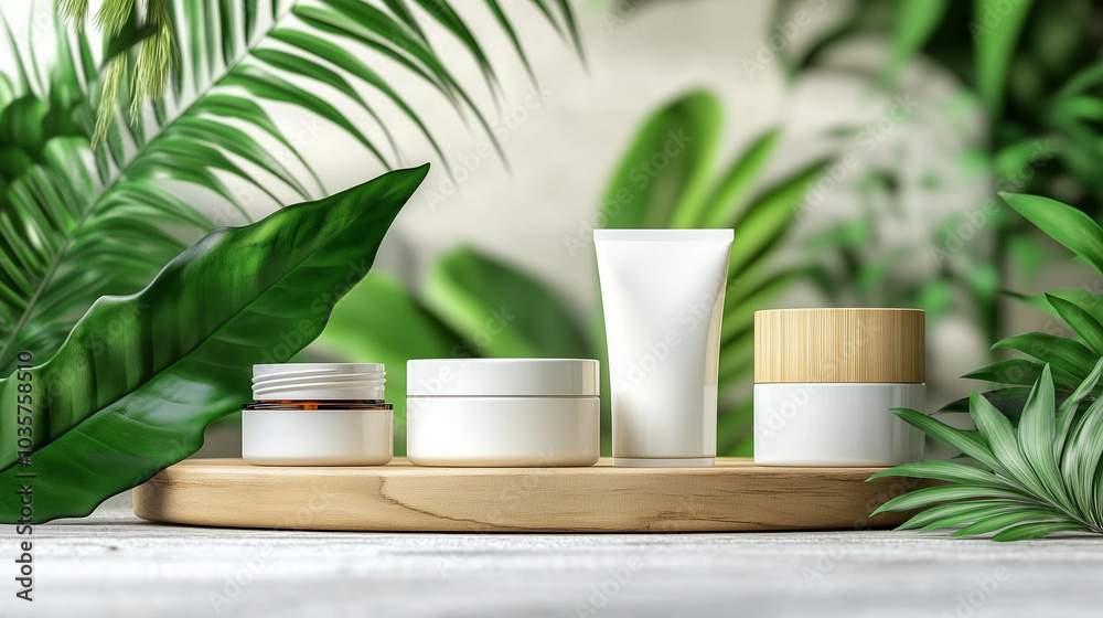Natural Cosmetics Jars High-Resolution Ultra Realistic Natural Cosmetics Jars High-Resolution Ultra Realistic