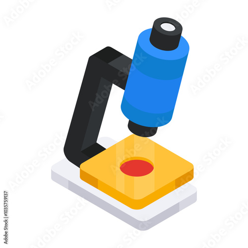 A beautiful design icon of microscope 

