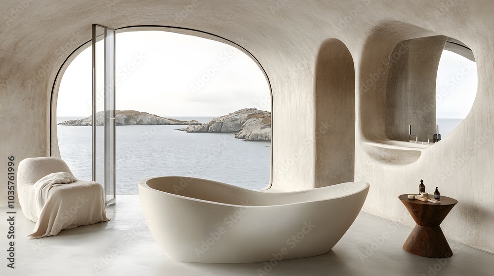 Minimalist bathroom with clean surfaces and sleek finishes Minimalist bathroom with clean surfaces and sleek finishes