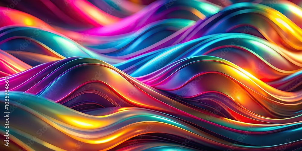 Abstract wavy background with neon colors macro Abstract wavy background with neon colors macro