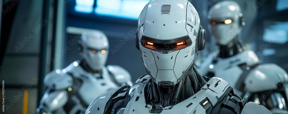 Cyber-enhanced survivors, hiding in abandoned high-tech buildings, battling robotic enforcers Cyber-enhanced survivors, hiding in abandoned high-tech buildings, battling robotic enforcers