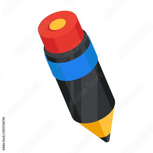 An icon design of pencil 

