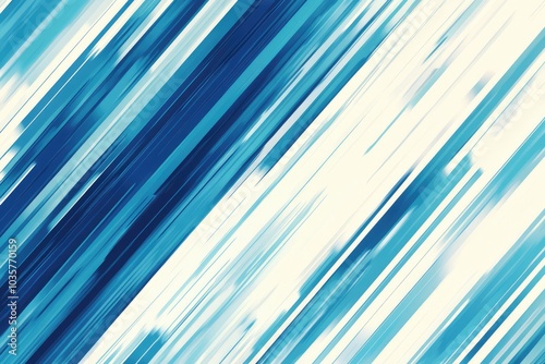 Blue and White Geometric Background. AI generated illustration.