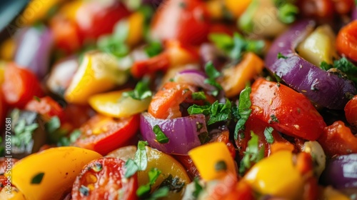 Roasted Veggies Closeup.