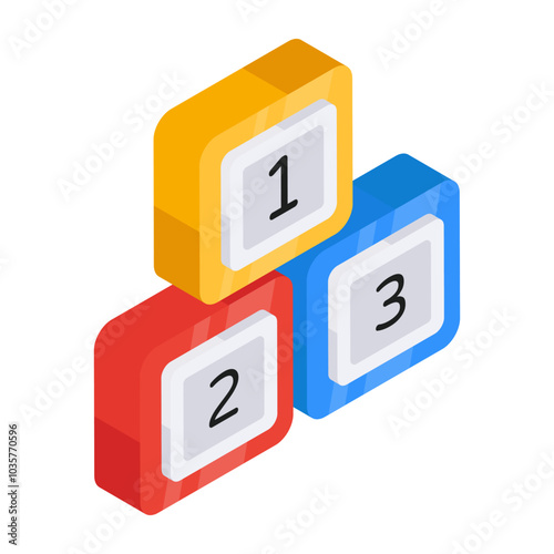 A beautiful design icon of leaderboard 

