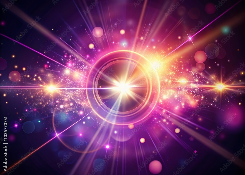 Obraz premium Minimalist Lens Flares and Sparkles for Magical Photography Effects