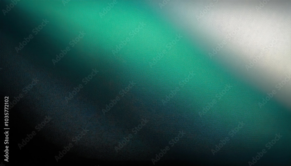 Obraz premium Vibrant Teal to Black Gradient with Subtle Pixel Texture and Light Fade Effect. Abstract Modern Background for Digital Design, Web Banners, and Copy Space with High Contrast and Smooth Transition