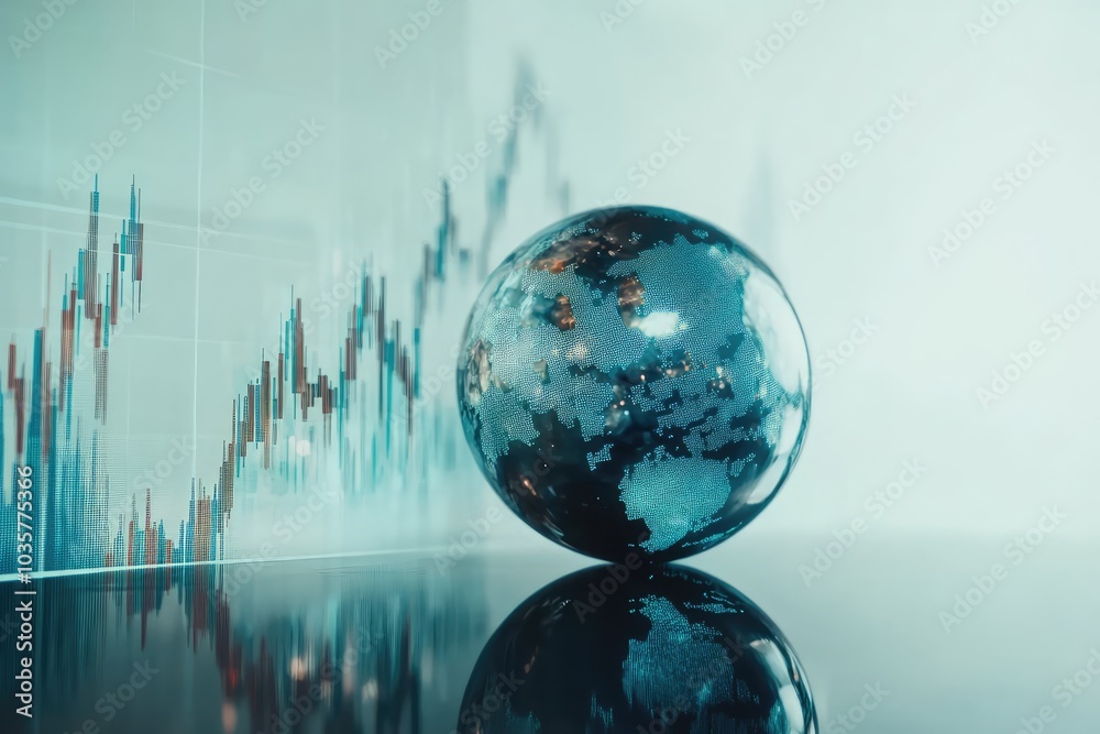 Global Stock Insights. AI generated illustration. Global Stock Insights. AI generated illustration.