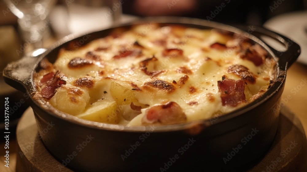 Potato Gratin with Bacon. Potato Gratin with Bacon.