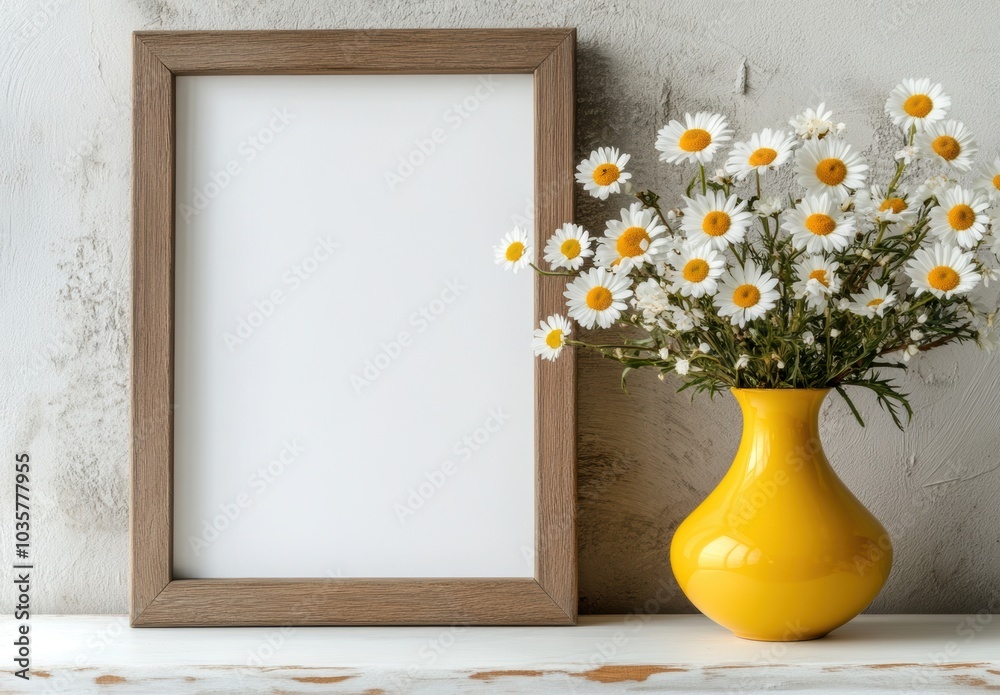 Blank Frame & Flowers. Blank Frame & Flowers.