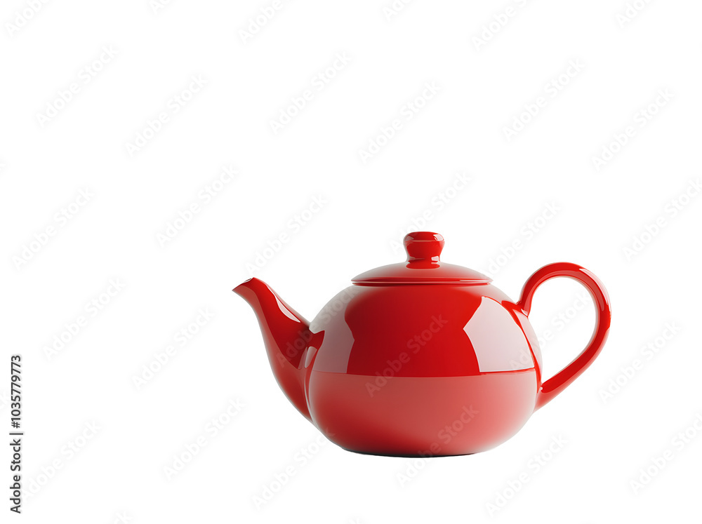 red teapot isolated on white red teapot isolated on white
