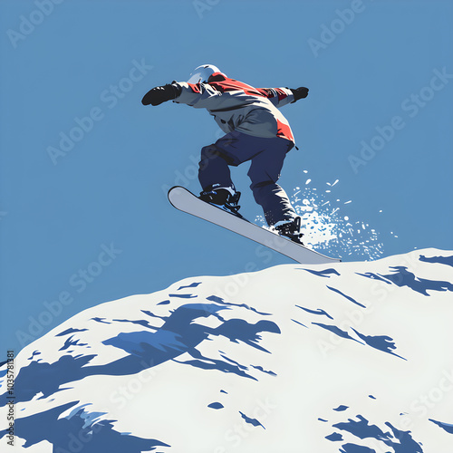 snowboarder jumping in the air
