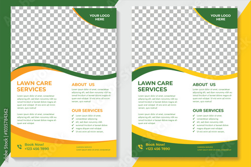 lawn & garden  flyer design template