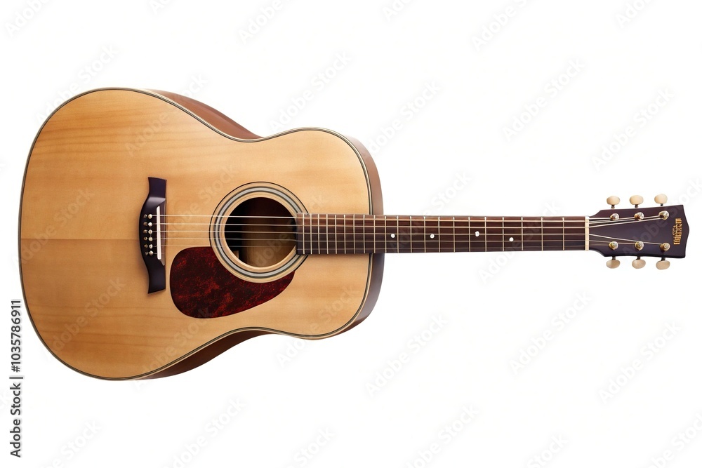 acoustic guitar isolated on white background acoustic guitar isolated on white background