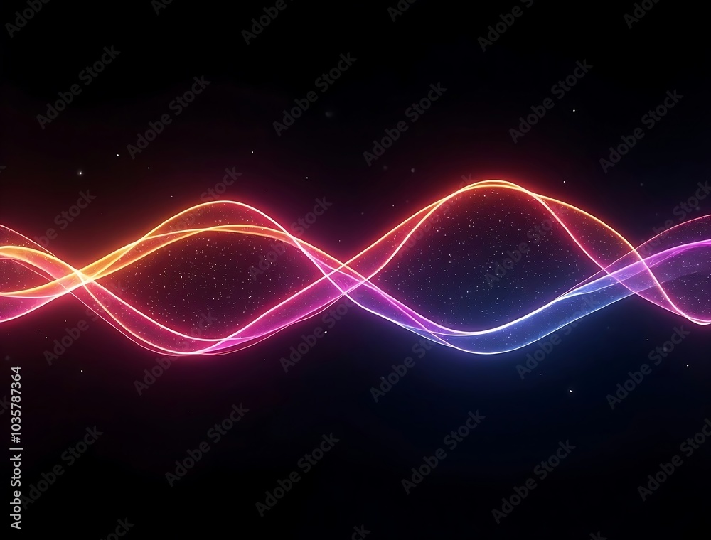Glowing rotating soft light waves Glowing rotating soft light waves