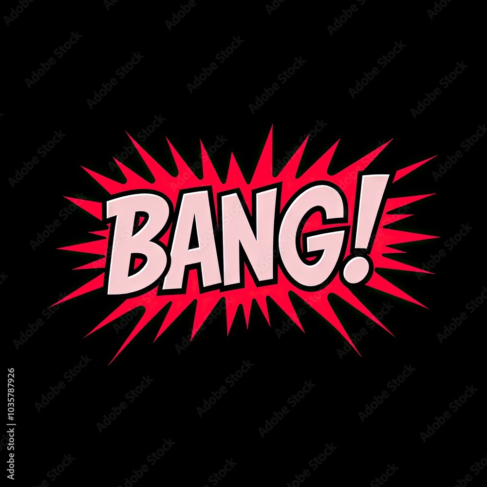 custom made wallpaper toronto digitalExplosive BANG! Text in Pop Art Style for Dynamic Marketing and Entertainment Campaigns