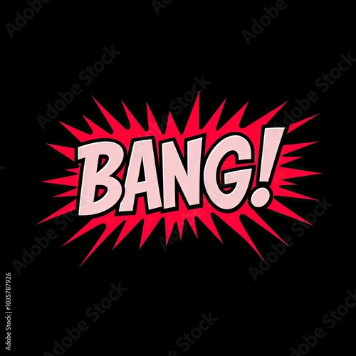 Wallpaper Mural Explosive BANG! Text in Pop Art Style for Dynamic Marketing and Entertainment Campaigns Torontodigital.ca