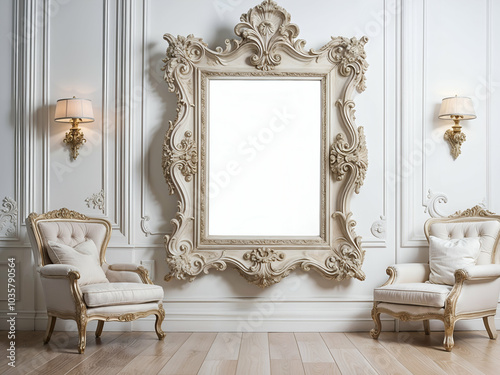 frames on the wall in the room