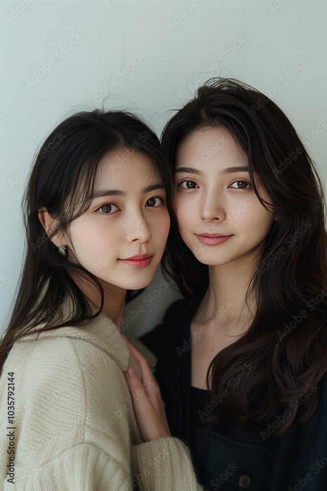 Heartwarming Portrait of Mother and Daughter Embracing Love and Connection Heartwarming Portrait of Mother and Daughter Embracing Love and Connection