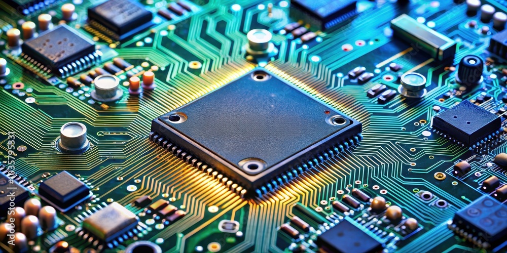 Advanced technology electronic circuit board closeup , technology, circuitry, innovation, components Advanced technology electronic circuit board closeup , technology, circuitry, innovation, components