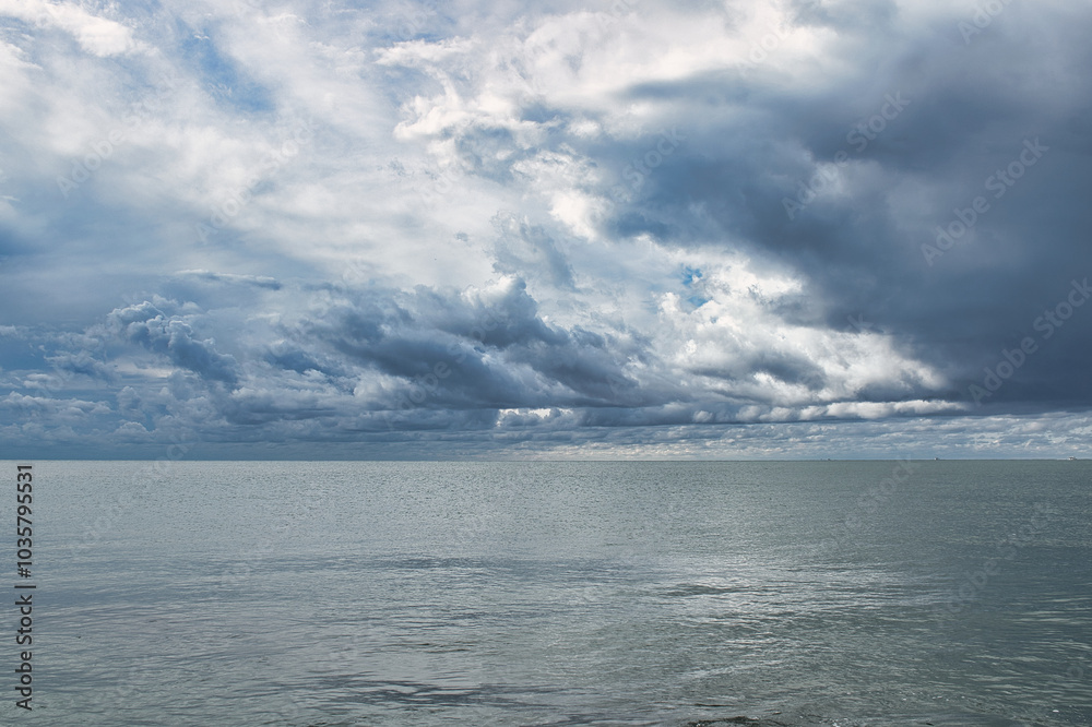 Fototapeta premium clouds over the sea