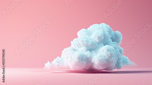 Frame Border Background of Cloud Computing Concept with Modern Digital Elements and Abstract Design