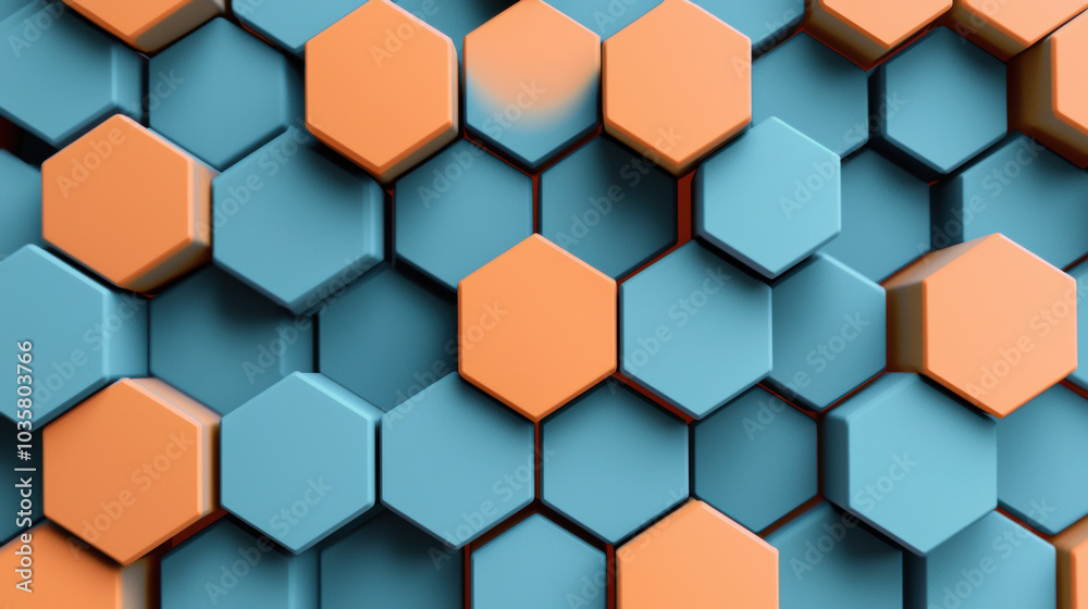 Modern hexagons in soft gradient colors create visually appealing pattern Modern hexagons in soft gradient colors create visually appealing pattern