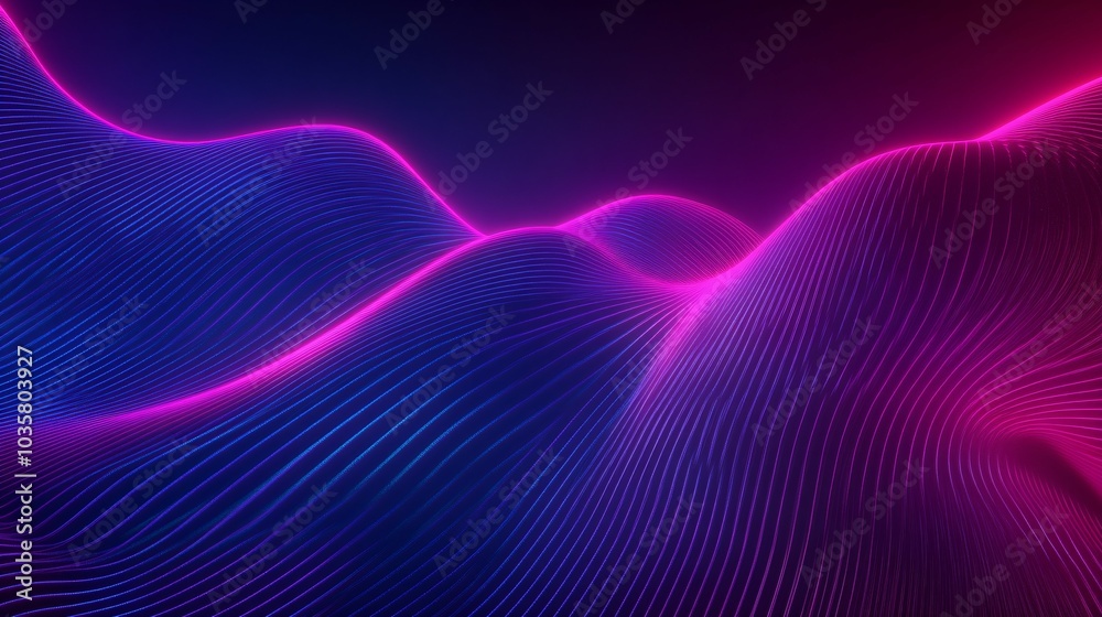 abstract futuristic neon background with glowing ascending lines abstract futuristic neon background with glowing ascending lines