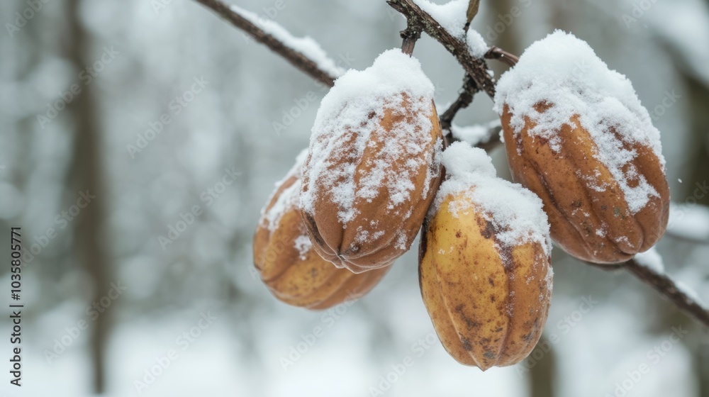 Snow-Covered Fruits. Snow-Covered Fruits.