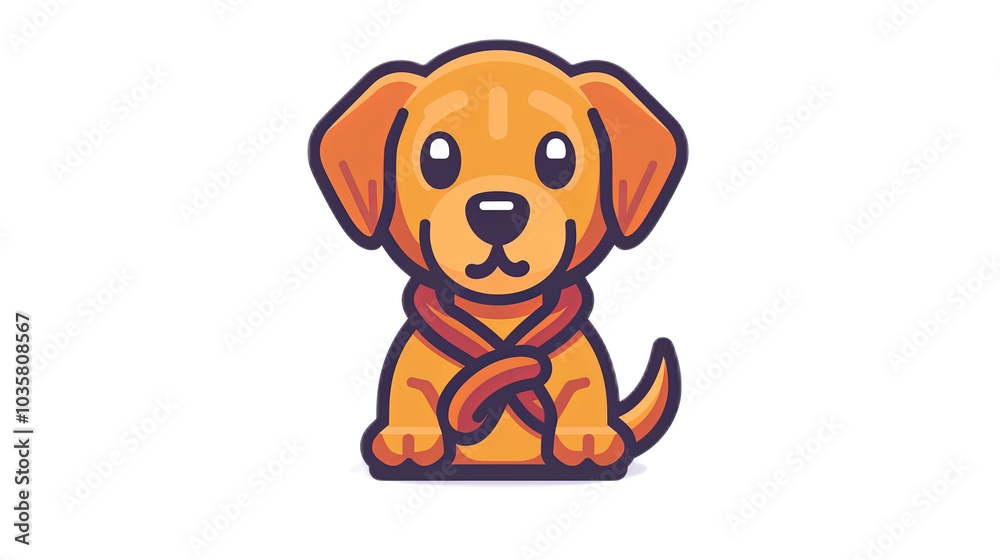 custom made wallpaper toronto digitalCute Cartoon Dog Character Illustration