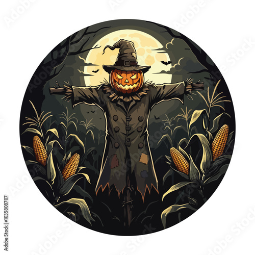 Creepy Halloween Vector Haunted House and Spooky Webs