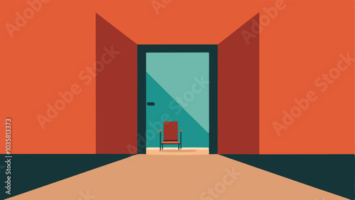 Wide Doorways An illustration featuring an open door with a wide entryway allowing space for a wheelchair along with a noticeable threshold transition.