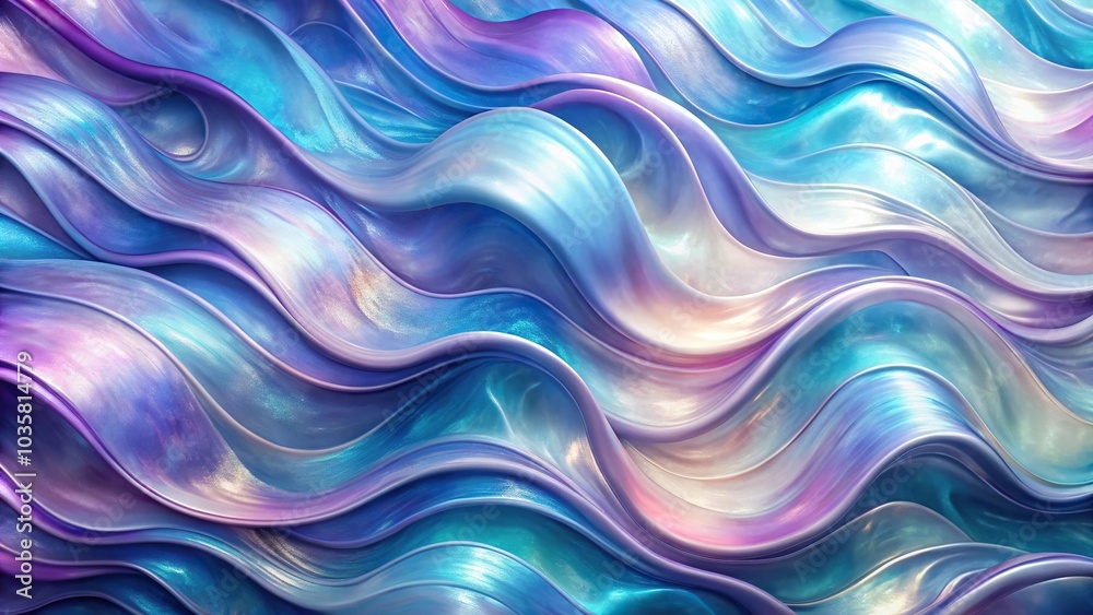 Aerial abstract background with lilac and blue mother of pearl waves Aerial abstract background with lilac and blue mother of pearl waves
