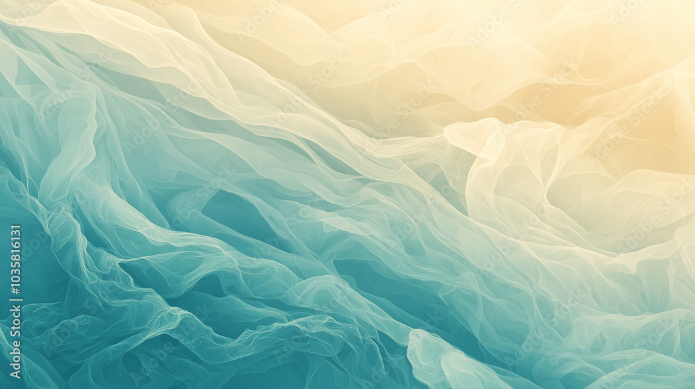Obraz premium abstract blue background with waves