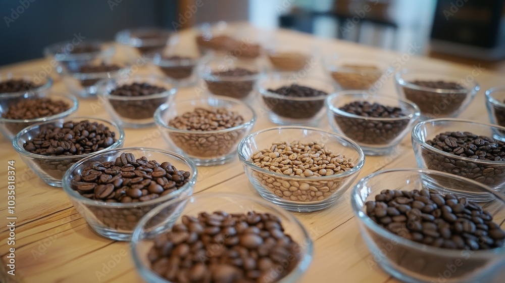 Coffee bean tasting notes that detail the flavor profiles, aroma, and ...