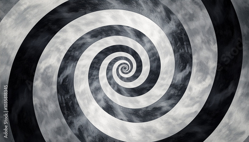 Black to Grey Gradient with Abstract Grainy Circular Patterns