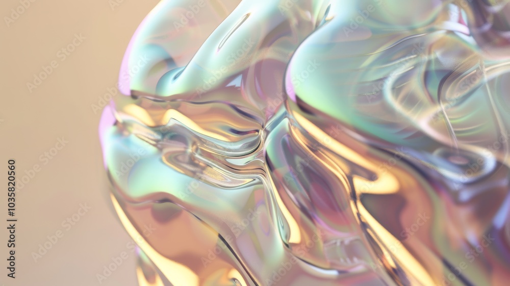 Obraz premium Abstract transparent liquid concept, on pink background.