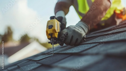 Roof Repair Close Up.