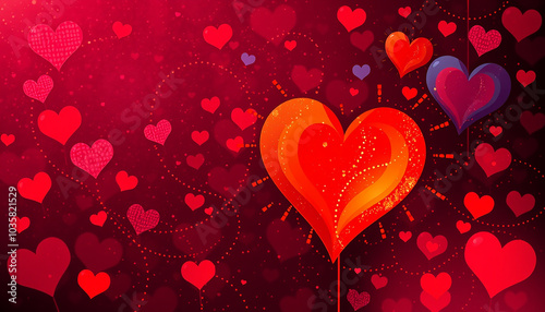 Heart Background Design – Romantic and Playful Visuals for Love-Themed Projects