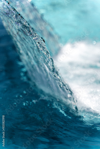 waterfall closeup splashing water