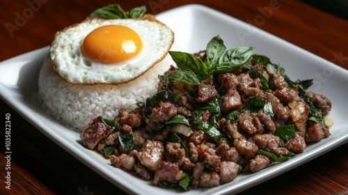 Savory Ground Meat with Egg and Rice Delight