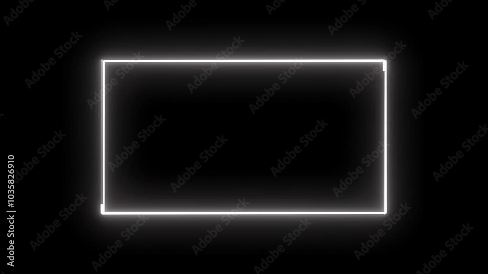 glowing loading square frame animation glowing loading square frame animation