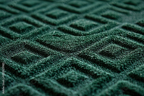 Close-up of a Deep Green Textured Surface