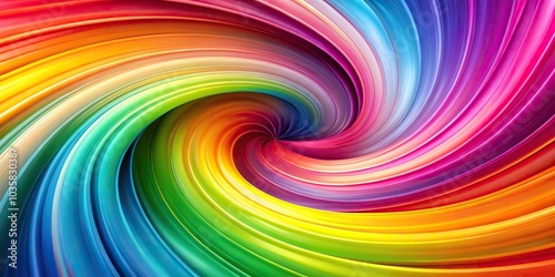 Aerial colorful whirlwind abstract background with curly waves