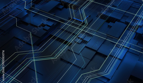 Wallpaper Mural Circuit board, technology background, central computer processor cpu concept, high tech digital chip motherboard, 3d illustration, electric circuit, abstract technology processor chip background. Torontodigital.ca
