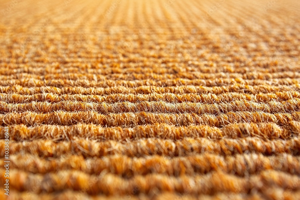 Close-up of a Brown Woven Doormat Texture Close-up of a Brown Woven Doormat Texture