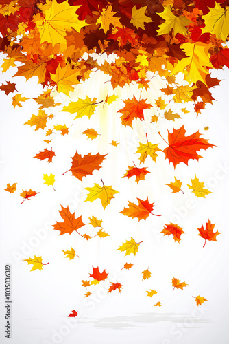 Wallpaper Mural autumn leaves background Torontodigital.ca