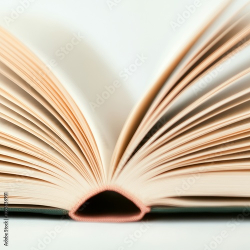 An open book showcasing its pages, emphasizing reading and knowledge.