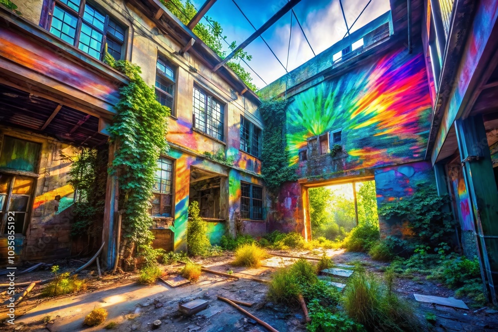 Fototapeta premium Urban Exploration with Glitch Shake Motion Effects for Dynamic Cityscapes